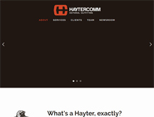 Tablet Screenshot of hayterpr.com